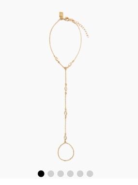 Gold Hand Chain Bracelet with Delicate Link Accents